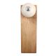 Cream Round Ceramic Wooden Door Stopper